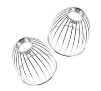 ULTECHNOVO 2 Pièces Mini Metal Bird Cage Lampshade Compact Iron Art Pendant Light Shade For Vintage Industrial Ceiling Fixtures In Bedroom And Dining