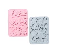 ULTECHNOVO 2 pièces Moules Silicone Animaux Marins Moules Biscuits Antiadhésifs pour Pâtisserie Fondant Desserts pour Amateurs de Cuisson Couleur Aléatoire Couleur Aléatoire