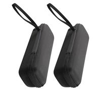 ULTECHNOVO 2 Pièces Paquet de Rangement pour Microphone en EVA Noir avec Protection Antichoc et Design Intérieur Séparateur, Transport Performances en Direct