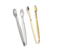 ULTECHNOVO 2 pièces Pinces à Sucre Acier Inoxydable Clip Multi-usages pour Glaçons et Aliments Finition Or et Argent Outils Pratiques pour Bar Mariage et Café