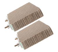 ULTECHNOVO 2 PièCes Plateforme Carton pour Perroquet pour Oiseaux Support De Perchoir 7.7X5.7X1.6 Pouces pour Exercices Et Habitat en Cage