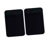 ULTECHNOVO 2 pièces Pochette Téléphone Autocollante Cuir PU Lot de Porte-Cartes Élastique Résistant Support Adhésif Réutilisable pour Smartphone Noir