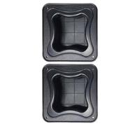 ULTECHNOVO 2 Pièces Poignée de Haut-parleur Encastrée en Plastique Noir, Installation Facile et Fiable pour Équipement de Scène et Amplificateur Vintage