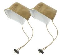 ULTECHNOVO 2 Pièces Protège-talons Boucle Danseuse et Corde Élastique en Tissu Khaki Résistant à L'usure Facile à Enfiler Couverture de Protection Antidérapante pour Conduite pour Talon de
