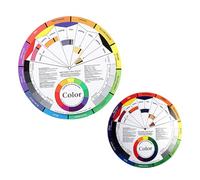 ULTECHNOVO 2 Pièces Roue Chromatique Rotative Double Face en Papier, Nuancier pour Nail Art Léger et Créatif, Guide Mixte de Couleurs pour Femmes Amateurs et Professionnelles