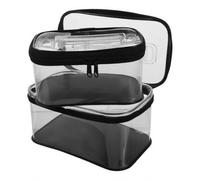ULTECHNOVO 2 Pièces Seau de Pêche Pliable en Eva avec Poignée, Récipient Transparent Résistant la Déformation pour Protection Portable des Poissons Lors D'activités de Pêche en Plein Air