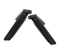 ULTECHNOVO 2 Pièces Support Mural Design Moderne et Minimaliste Installation Facile à Domicile Abs Noir avec Vis Incluses Compatible 32 à 65 Pouces pour