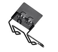 ULTECHNOVO 2 pièces Support Mural Sèche-cheveux Inoxydable Porte-crochets Multifonctionnels sans Perçage pour Porte et Mur Rack de Rangement Noir et Blanc pour Salle de Bain Cuisine et Salon