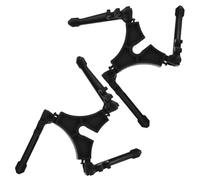 ULTECHNOVO 2 Pièces Support Pliable de Bidon Gaz à Trois Pieds Noir | Nylon, Base Élargie Stable Terrain Irrégulier, Format Compact pour Activités Outdoor et Backpacking