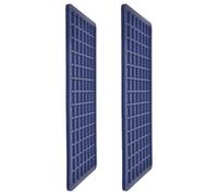 ULTECHNOVO 2 Pièces Tapis de Repassage en Silicone Bleu Facile à Nettoyer | Protège Plans de Travail, Repose-fer pour Fers à Lisser et Boucleurs, pour Petits Espaces