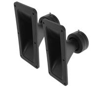 ULTECHNOVO 2 Pièces Tweeter de Klaxon pour Système Audio Voiture, Design Compact en PP Noir, Puissance 75-150w, Haute Résolution Sonore pour Musique et Scène