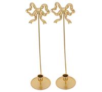 ULTECHNOVO 2 Pièces Wall Mount Candle Holder French Retro Bow Design Iron Art European Style Farmhouse Sconce for Bathroom Hallway and Home Decor