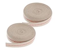 ULTECHNOVO 2 Rouleaux Mèche Plat Coton Pure pour Lampe à Pétrole Remplacement pour Lampe à Huile Extérieure Camping et Lanternes Portables Paquet de Mètres