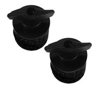 ULTECHNOVO 2 Sets Accessoires pour Cymbales Feutres en Plastique Noir et Vis à Bouton de Serrage Manuel pour Transport et Rangement de Batterie