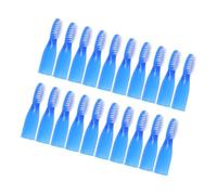 ULTECHNOVO 20 Pièces Brossettes de Toilette Mini Manches Courts pour Prison Brosse à Dents Sécurisée Automutilation avec Poils Doux pour Nettoyage Oral Conçue pour Environnements de Détention