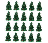 ULTECHNOVO 20 pièces Charms Résine Sapins de Noël Accessoires DIY Bijoux Décoration Noël Compact