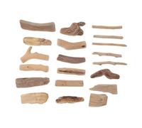 ULTECHNOVO 20 Pièces de Bois Flotté Naturel Finition Polie, Blocs de Construction en Bois Polyvalents, Formes Variées, 3-20 Cm, Décoration D'aquarium et Base de Vase