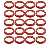 ULTECHNOVO 20 Pièces Lot de Joints Toriques en Silicone Rouge pour Chauffe-eau Solaire et Panneaux Solaires, Étanchéité Fiable et Remplacement Facile, Taille 7,5x7,5x1,3 Cm