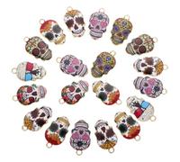 ULTECHNOVO 20 Pièces Lot de Pendentifs Alliage Forme Crâne pour Bijoux DIY Accessoires Mixtes pour Colliers Bracelets et Boucles Oreilles Design Original