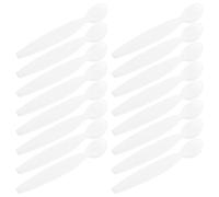 ULTECHNOVO 20 pièces Lot de Petites Spatules Cosmétiques Réutilisables Blanc Cuillères Mini Spatule Visage pour Crème et Masque Outil de Maquillage Pratique et Portable