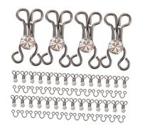 ULTECHNOVO 20 pièces Metal Sewing Hooks And Eyes For Clothes Closure Connectors For Clothing And Accessories