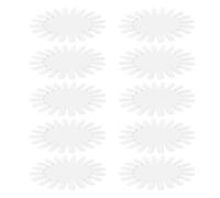 ULTECHNOVO 20 Pièces Roue D'affichage de Faux Ongles, Roue de Présentation Ovale pour Manucure, Plastique, 20 Tips par Carte, pour Salons et Sessions de Formation