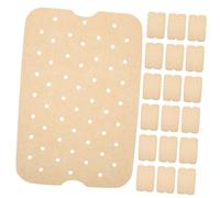 ULTECHNOVO 200 feuilles Papier Cuisson Air Fryer Perforé Jetables Antiadhésif pour Friteuse à Air Tapis Cuisson Graisse pour et Uniforme
