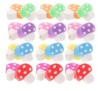 ULTECHNOVO 200pièces Perles Pâte Polymère Champignon Couleurs Assorties Perles Intercalaires DIY pour Bracelet Collier Fabrication Bijoux