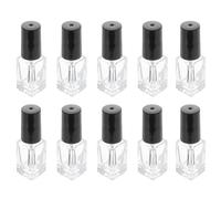 ULTECHNOVO 20pièces Lot de Flacons Vides Verre Simples pour Vernis à Ongles avec Bouchons à Pinceau