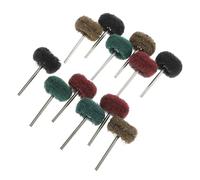 ULTECHNOVO 24 Disques de Polissage pour Perceuse 3 MM Mini Brosses Abrasives en Nylon Multicolores Accessoires Rotatifs pour Polisseuse de Jantes et Entretien Mobilier