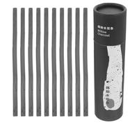 ULTECHNOVO 25 Bâtonnets de Fusain en Saule 4-5Mm pour Dessin et Croquis Matériel de Dessin Professionnel pour Artistes et Étudiants Porte-Fusains Inclus pour Écriture et Ombrages Précis