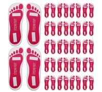 ULTECHNOVO 25 Paires de Protecteurs en Spray Collants pour Pieds, Semelles Adhésives Jetables Rose Fuchsia, Accessoires de Bronzage par Pulvérisation pour Salons et Usage Domestique,