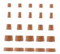 ULTECHNOVO 25 Pièces Bouchons Liège Assortiment Matériau Alimentaire Bouchons Garde Bulles pour Bouteilles de Vin Vinaigre Formes Coniques Faciles à Insérer et Retirer pour Maison et