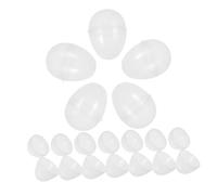 ULTECHNOVO 25 Pièces Œufs de Pâques Transparente à Remplir Décorations Plastique Recyclable pour Garçon Fille pour École Maternelle et Activités Festives Contenant à Œufs Réutilisable