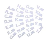 ULTECHNOVO 26 Pièces Séparateurs Alphabétiques A-z en Plastique Blanc pour Rangement Vinyles et Dvd, Organisateurs D'étagères pour Collections à Domicile Index Complet et Classement Facile