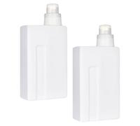 ULTECHNOVO 2pcs Bouteilles Rechargeables pour Lessive 1000ml en Pe Blanc, Étanches, Pratiques à Utiliser et Transporter, Maison et L'hôtel