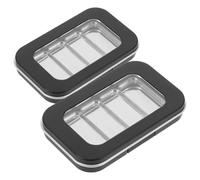 ULTECHNOVO 2Pcs Palettes Magnétiques pour Maquillage Rechargeables en Plastique et Fer, Boîtes de Rangement Simples et Stylées pour Fard à Paupières, pour Voyage