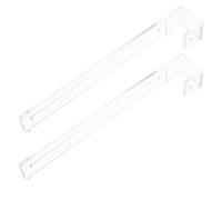 ULTECHNOVO 2pcs Supports pour Aquarium en Abs Robustes et Légers, Crochets Réglables pour Cuve de Poissons et Plateforme de Repos pour Reptiles