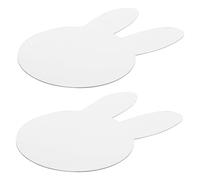 ULTECHNOVO 2pièces Autocollants Miroirs Acrylique Lapin Décoratifs Pour Salle De Jeux Chambre Garçon Fille Salle De Bain Et Salon Décoration Mignonnes Pour Pâques