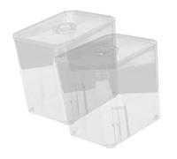 ULTECHNOVO 2pièces Boîtes De Rangement Pour Cotons-tiges Organisateurs Portables Petites Boîtes à Cure-dents Pour Voyage Et Maison