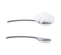 ULTECHNOVO 2pièces Brosse De Douche à Manche Long Pour Dos Et Corps Lot De Grise Masseur De Bain Et Accessoires De Salle De Bain