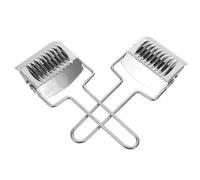 ULTECHNOVO 2pièces Coupe-pâte Inox pour Pâtes et Spaghetti Manuel Multifonction pour Découpe Pâte et Herbes Outil Cuisine Polyvalent pour Préparation Maison