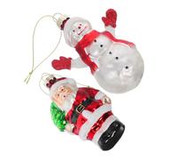 ULTECHNOVO 2pièces Décorations De Sapin De Noël Forme De Père Noël Bonhomme De Pendentifs à Suspendre Décorations De à Suspendre De De