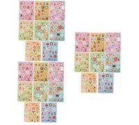 ULTECHNOVO 3 Ensembles Autocollants De Noël Décorations Dessin Animé De Noël Stickers Nom Autocollant De Bouteille d'eau Autocollants De Dessins Animés Papier 8 Feuilles*3