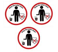 ULTECHNOVO 3 feuilles Autocollants Amovibles pour Abattant Wc Stickers Muraux pour et Salle de Bain Décoration Facile à Poser et Nettoyer Lot