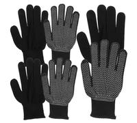 ULTECHNOVO 3 Paires Non Glissants Nylon Respirant pour Vélo et Randonnée Fins Élastiques Silicone Antidérapant Légers et Polyvalents pour Travail Sport et Activités Pack de Noires