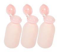 ULTECHNOVO 3 Pièces Bouteilles de Voyage Rechargeables 100ml en Pe Bouchon à Clapet Étanche et Distribution Facile, Flacons et Mignons pour Produits Cosmétiques en Déplacement