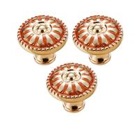 ULTECHNOVO 3 Pièces Bouton de Meuble Champignon en Alliage de Zinc, Rond