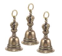 ULTECHNOVO 3 pièces Clochettes Laiton Vintage Petits Grelots Rétro pour Bricolage Décoration Noël Pendentifs Artisanaux Multifonctions