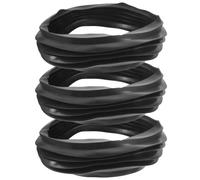 ULTECHNOVO 3 Pièces Joint de Cuvette de Shampoing Réglable en Caoutchouc | Bassin de Lavage, Anneau Adaptateur 8,46 Pouces, Interface pour Cuvette Céramique, Fixation Rapide